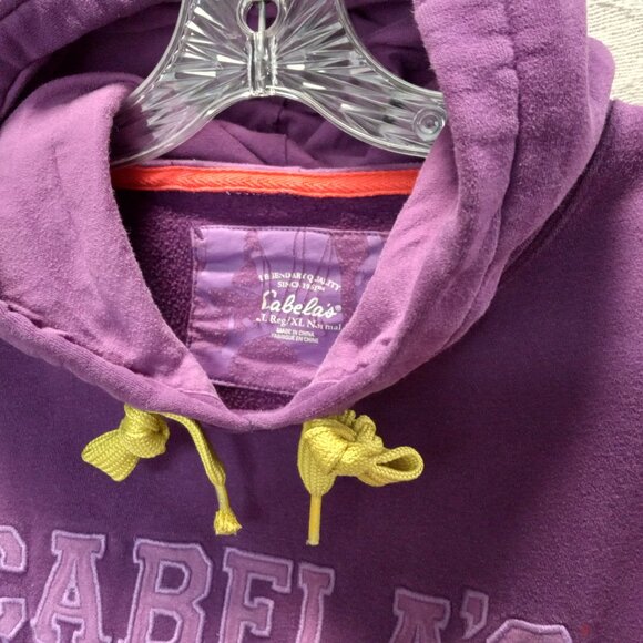 Cabela's Grape Purple Hoodie Sweatshirt Size XL (T-374) - Picture 9 of 11